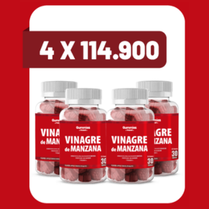 4 X Gomitas De Vinagre De Manzana